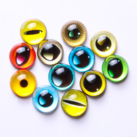 Oeil de poupée en verre 8-30mm pour enfant, jouet dinosaure, animal, décoration artistique, galets de verre
