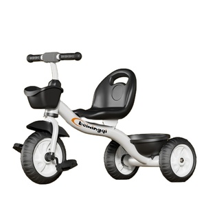 <span class=keywords><strong>Triciclo</strong></span> para Bebés BN con Marco de Acero Rojo, Ajustable y Portátil para Niños de 1 a 6 Años con Rueda Auxiliar - Product Image 1