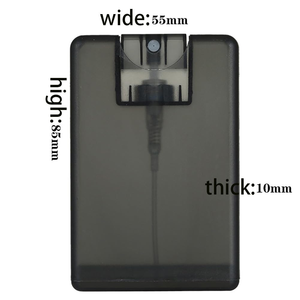 In Stock Plastic Pocket Perfume <b>Bottle</b> 20ml Credit Card Spray <b>Bottle</b> for Hand Sanitizer - Product Image 2