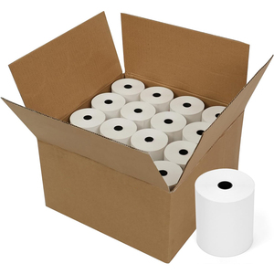 Papel Térmico para Caja Registradora de 57 mm y 80 mm, 48 g/m², para Recibos de <span class=keywords><strong>Cajero</strong></span>, Punto de Venta, <span class=keywords><strong>Cajero</strong></span> Automático y Banco, Precio de Fábrica - Product Image 1