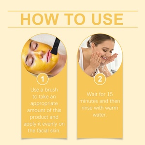 Mascarilla Facial de Arcilla con Vitamina C y Cúrcuma para Limpieza Profunda, 120g, Venta al Por Mayor - Product Image 5
