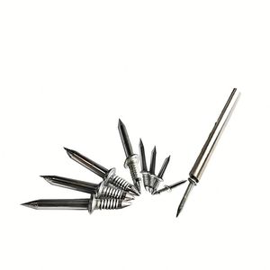 6 x 2 Vis à cloison sèche à tête trompette plate, revêtement phosphate noir, à entraînement rapide, filetage grossier, pour montants en bois - Product Image 1