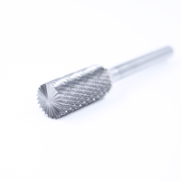 Fraise rotative en carbure de tungstène à coupe transversale de type B, queue de 6 mm, pour le fraisage de surfaces à angle droit