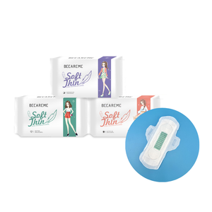 Vente en gros OEM Serviette hygiénique jetable pour femmes en coton super absorbant, respirant, ion négatif, anion ailé, protection contre <span class=keywords><strong>les</strong></span> fuites, pour femmes - Product Image 1