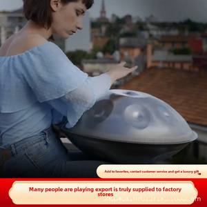 Tambor Handpan de grado profesional <span class=keywords><strong>440</strong></span> <span class=keywords><strong>Hz</strong></span> <span class=keywords><strong>432</strong></span> <span class=keywords><strong>Hz</strong></span> Tambor de lengua de acero etéreo Herramienta de disco forjado <span class=keywords><strong>a</strong></span> mano - Product Image 3