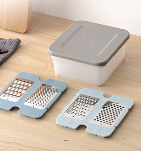 Juego de 4 ralladores de queso Syh592 al por mayor con caja de almacenamiento, rebanador manual ajustable de acero inoxidable para queso duro - Product Image 4