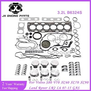 طقم إعادة بناء المحرك B6324S يشمل المكبس والمحامل الرئيسية ومحامل ذراع التوصيل ومجموعة الحشيات مع ضمان لمدة عامين لسيارات فولفو <span class=keywords><strong>3.2</strong></span> لتر S80 V70 XC60 XC70 XC90 - Product Image 2