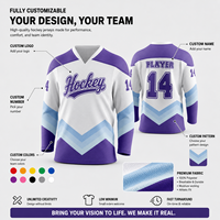 Camiseta de Hockey sobre Hielo Personalizada con Opciones de Bordado o Sublimación para Jugadores Adultos y Juveniles, Pedidos al por Mayor para Equipos de Club