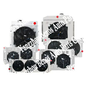 4 ROW Radiateur + Ventilateur de carénage pour <span class=keywords><strong>Dodge</strong></span> <span class=keywords><strong>Charger</strong></span> 500 R/T 7.2L Big Block 1966-1969 <span class=keywords><strong>1968</strong></span> - Product Image 4