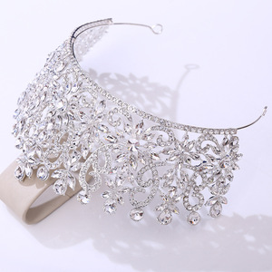 Moda europea americana barocca corona di cristallo festa di compleanno corona corona corona di nozze <span class=keywords><strong>da</strong></span> sposa - Product Image 4