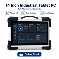 Nueva Tablet PC Resistente de 14 Pulgadas, Intel I5-8265U, Windows 10, 8GB RAM, 256GB SSD, IP65 Impermeable, Industrial, OEM, ODM, WiFi
