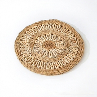 Tapis de table de cuisine résistant à la chaleur pour casseroles, bols, assiettes, tasses et théières - 1,4 cm d'épaisseur, diamètre 30/35 cm