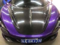 Capot moteur style fibre de carbone, état neuf, amélioration du capot avec vis pour McLaren 720s