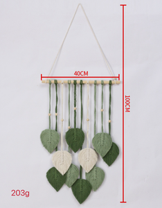 <span class=keywords><strong>Tapiz</strong></span> de Pared Colgante de Hojas de Macramé de Poliéster Estilo Bohemio al por Mayor, Decoración de Boda, Decoración Ecológica y Lavable para Sala de Estar - Product Image 3
