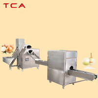 Machine de traitement d'oignon, pour éplucher et couper les oignons, automatique, g