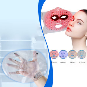 OEM cute cartoon cat PDT <b>mask</b> flexible foldable silicone cold compress red light facial <b>mask</b> digital remote full accessory set - Product Image 6