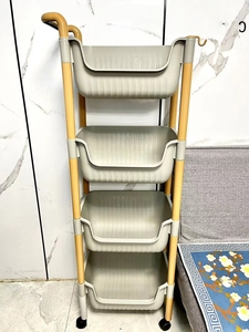 3段式ローリング収納カート、特厚プラスチックオーガナイザー、キッチン、家庭、日常使用に多目的 - Product Image 3