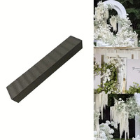 Bloc de mousse EPE noir léger, découpable et personnalisable, en polyéthylène haute densité, type coton perlé