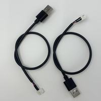 كابل توصيل طاقة مخصص من USB A إلى XH2.54 2P ذكر، سلك توصيل لشحن الأجهزة وتوصيلات الأسلاك