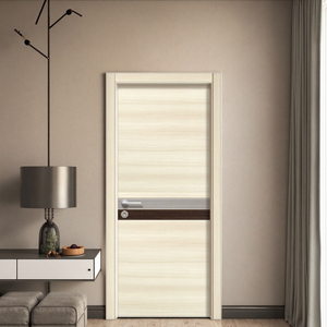 Puerta de Entrada de Madera Maciza Pintada de Diseño Moderno para Hotel u Hogar, Estilo Blossom Cheer, Apertura Abatible, Acabado Interior, Material de Tablero - Product Image 1