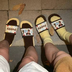 XIXITIAO Pantoufles Japonaises Tendance <span class=keywords><strong>pour</strong></span> Couple, Chaussons d'Été à Semelle Souple <span class=keywords><strong>pour</strong></span> Intérieur et Extérieur, Antidérapants en EVA <span class=keywords><strong>pour</strong></span> Salle de Bain - Product Image 4