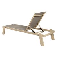 Chaise longue moderne en aluminium pour économiser de l'espace, chaise longue de jardin, mobilier de piscine, hôtels