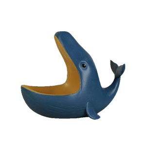 Plateau de rangement en résine en forme de baleine, figurine de baleine créative, porte-clés, organisateur décoratif de bureau pour entrée et salon - Product Image 3