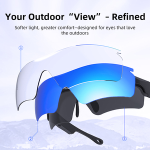 Gafas Inteligentes Inalámbricas K08, Listas para Enviar, V5.3, HD, Polarizadas, 180 Horas en Espera, Gafas de Sol con Audio para el <span class=keywords><strong>Mercado</strong></span> Global - Product Image 2