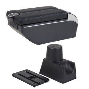 Reposabrazos Vtear ABS con USB y Portavasos para Renault <span class=keywords><strong>Duster</strong></span> 2010-2018, Accesorio de Almacenamiento Interior Delantero para Auto - Product Image 1