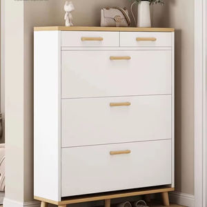 Zapatero Moderno de Madera MDF para <span class=keywords><strong>Apartamentos</strong></span> Pequeños, Mueble Sencillo para el Hogar, Almacenamiento de Zapatos con Puerta Corredera - Product Image 2