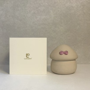 Urna Conmemorativa Hecha a Mano, Ecológica, de Cerámica Natural, con Forma de Casa de Hongos, Hermética, para Guardar Cenizas y Pelo de Mascotas (Perros y Gatos) - Product Image 3