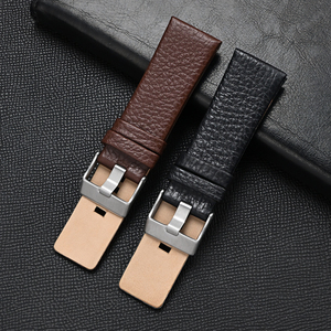 Phong cách mới cho Diese xem thay thế dây đeo Lychee Grain mô hình 22mm 32mm lớn quay số Xem ban nhạc với kim loại khóa dây đeo - Product Image 3