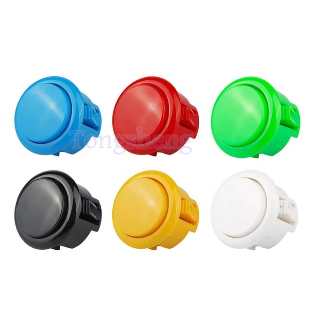 Original OBSF-30 SANWA Push Button Built-in Micro-switch Arcade Game Push Buttons 24mm/30mm Arcade Push Button Switching