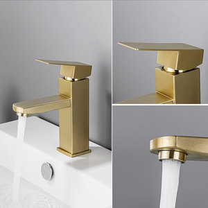 <span class=keywords><strong>Rubinetto</strong></span> per <span class=keywords><strong>Lavabo</strong></span> da Bagno Contemporaneo in Acciaio Inox, Monocomando a Un Foro, Montaggio su Piano - Product Image 6