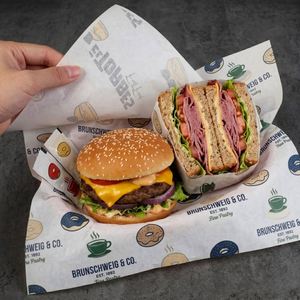 Hojas de Papel Pergamino Antigrasa con Logotipo Personalizado, Papel para Envolver Alimentos, Seguro para Sándwiches y Hamburguesas, para Panaderías y Tiendas de Delicatessen - Product Image 5