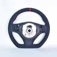 Pour BMW Série 34567 X3 X5 X6 M3 E8X E92 E90, ensemble de volant modifié avec garniture en cuir véritable et fibre de carbone