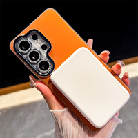 Étui de téléphone élégant avec anneau magnétique rotatif à 360° intégré pour Samsung Galaxy S26 Ultra S25 A57, coque de protection en TPU mat IMD