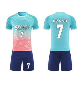 KUYI定制夏季足球训练服套装批发定制成人足球球衣和运动服男式球衣 - Product Image 3