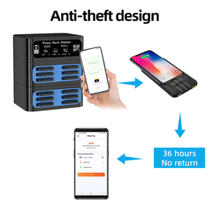 Stw 2024 nuevos productos de tendencia banco de energía 8 /12 / 16 ranuras estación de carga de alquiler restaurante banco de energía apilable - Product Image 4