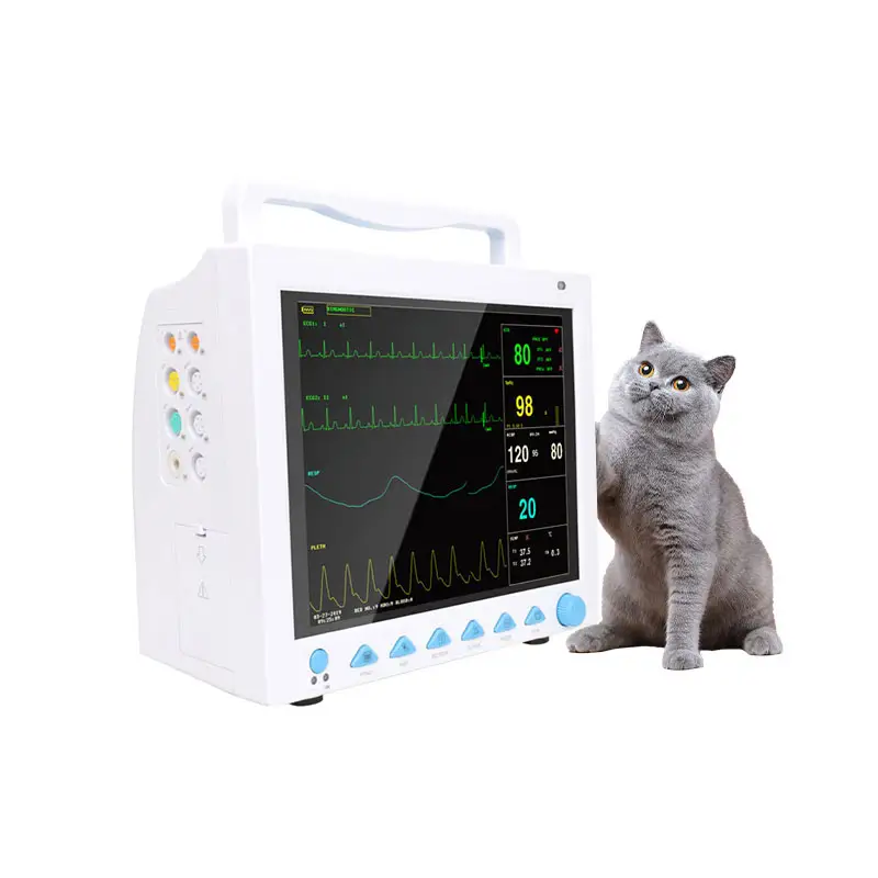 Contec CMS8000-Vet clínica veterinária multi parâmetro tela de toque, monitor de paciente portátil