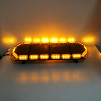 Barre lumineuse de signalisation LED 225W, montage sur toit, boîtier en polycarbonate et alliage d'aluminium, indice de protection IP65, 12-24V, plusieurs couleurs