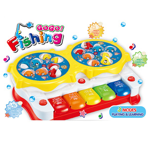 <span class=keywords><strong>Jouet</strong></span> musical en plastique AJB 3 en 1, piano <span class=keywords><strong>jouet</strong></span> avec lumière et musique, <span class=keywords><strong>jouet</strong></span> de pêche éducatif pour enfants - Product Image 2