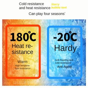 เต็นท์ปิคนิคทรงกลมโปร่งใสแบบพกพากันน้ำกันลมที่กำบังทันทีสำหรับชายหาดสวนและตั้งแคมป์ - Product Image 4