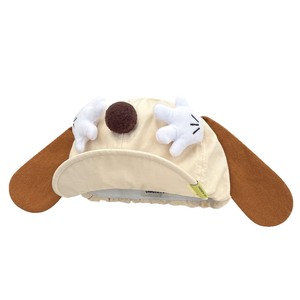 Cute Cartoon Dog Ear <b>Hat</b> Beige <b>Khaki</b> Black Adjustable Shade Cap Casual Japan Style Octagonal <b>Hat</b> - Product Image 5