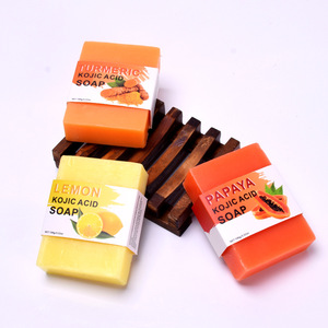 Jabón de Cúrcuma Más Vendido, Jabón de Papaya y Limón, Jabones Artesanales Personalizados al por Mayor, Jabones Faciales y Corporales - Product Image 2