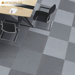 Tapis tissés carrés imperméables de PVC de 3mm pour le bureau à la maison polypropylène ignifuge de modèle de puzzle de pile de coupe d'adulte pour des hôtels - Product Image 6