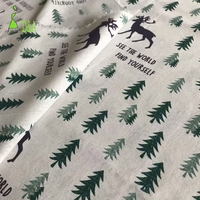 Vêtements personnalisés imprimés numériquement en lin 100% biologique tissé 17s*21s, poids moyen, écologiques, toucher doux