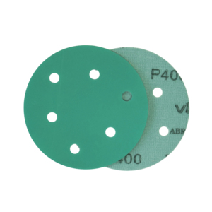Fabrik OEM <span class=keywords><strong>6</strong></span> Zoll <span class=keywords><strong>6</strong></span>-Loch Schleifscheibe Schleifpapier Scheibe Grüner Film Klettverschluss Langlebige Schleifscheibe zum Polieren von Autolack - Product Image 2