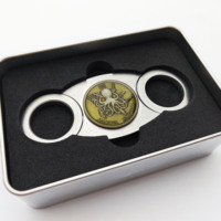 Nouvelle boîte à cigares créative avec coupe-cigares et briquet, acceptant les logos personnalisés, accessoires pour fumeurs, cadeaux d'affaires