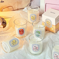 Boîtes cadeaux de bougies parfumées artisanales en cire de soja mélangée, en gros, en forme de tasse, parfums d'ambiance de niche pour cadeaux de fêtes